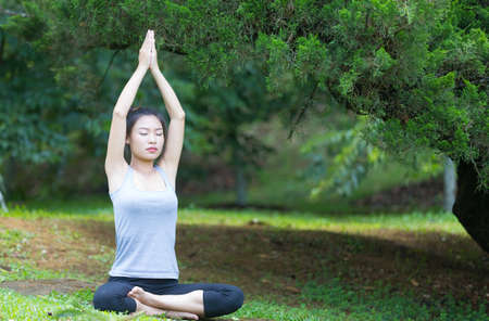 Yoga parkの写真素材