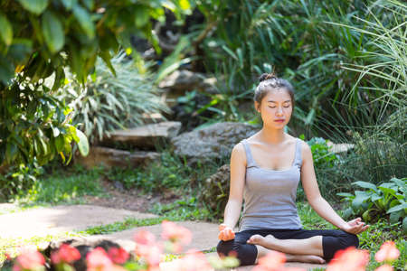 Yoga parkの写真素材