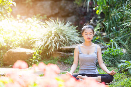 Yoga parkの写真素材
