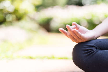 Yoga parkの写真素材