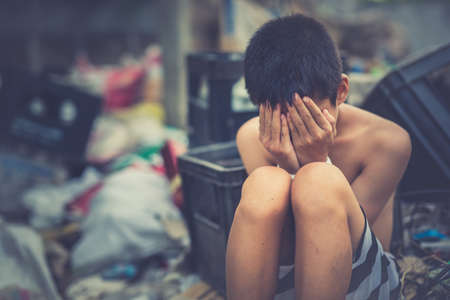 Stop abusing boy violence , Human Rights Day concept.の写真素材