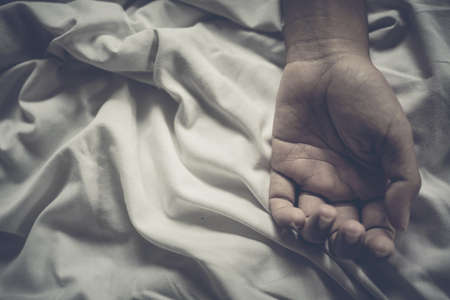 Stop violence against women ., concept photo of Sexual assault.の写真素材