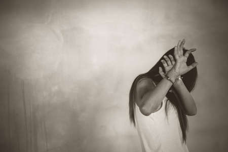 Women violence and abused concept. trafficking Concept. stop violence against Women. international women's day.の写真素材