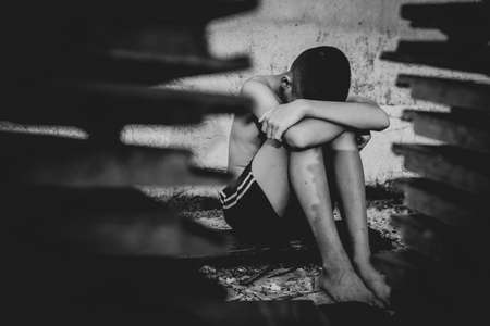 Human trafficking of children, Children trafficking concept.