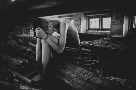 Human trafficking of children, Children trafficking concept.の写真素材