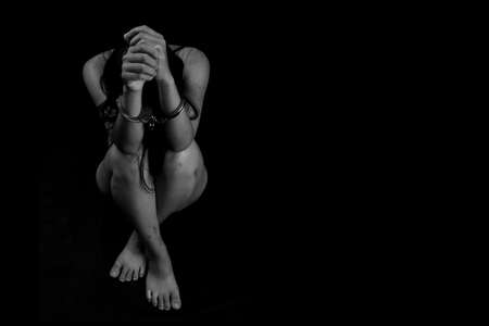 Women are sexually harassed, Sexual violence concept.