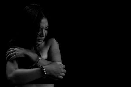 Women are sexually harassed, Sexual violence concept.