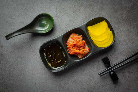korean food;Jeyuk Bokkeum or fried pork in korean style sauceの写真素材
