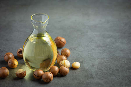 macadamia oil for relaxing treatmentの写真素材
