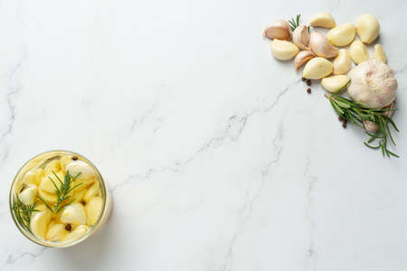 garlic oil for treatmentの写真素材