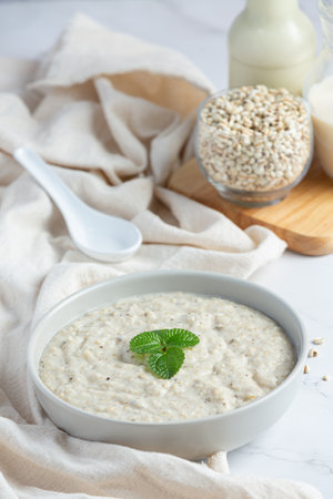millet congee porridge ready to serveの写真素材