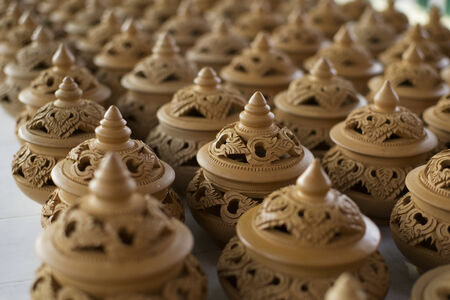 Ceramic ware of handwork の写真素材