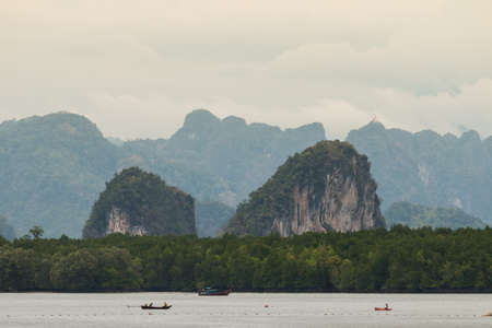 Mountains at Krabi, Thailandの写真素材