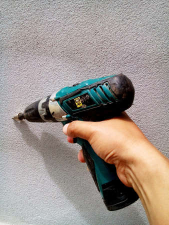 Drilling the wall 