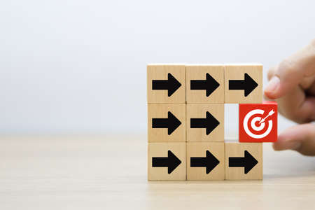 Target, business and success background image.の写真素材