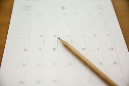Calendar on desk office concepts of event planner.の写真素材
