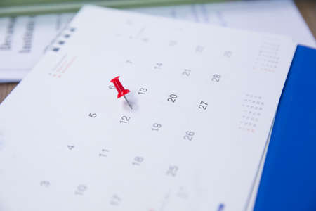 Calendar on desk office concepts of event planner.の写真素材