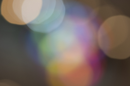 Colorful light bokeh background- abstract texture with highlights. Circular Blurred bright lightの写真素材