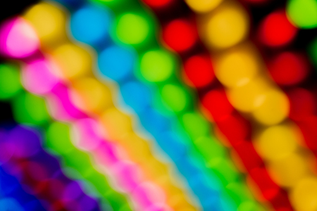Colorful light bokeh background- abstract texture with highlights blurry. Circular Blurred bright lightの写真素材