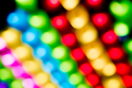 Colorful light bokeh background- abstract texture with highlights blurry. Circular Blurred bright lightの写真素材