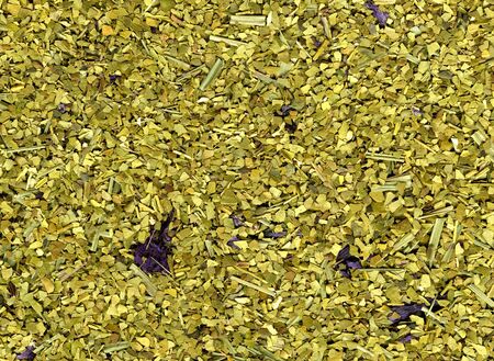 Dry yerba mate leaves, traditional drink of Argentina.の写真素材