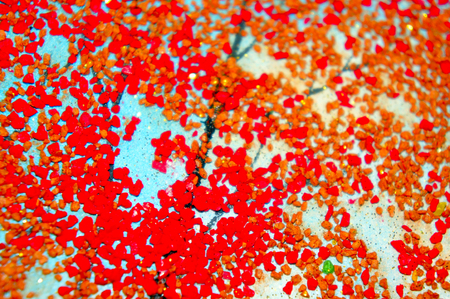 The stones of different colors close-up