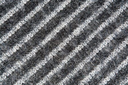 striped white and gray weave wool yarn