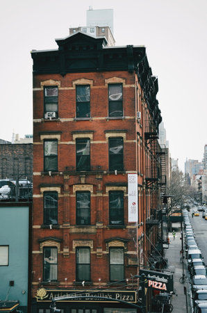 classic building in downtown Manhattan in New York on February 15, 2020のeditorial素材