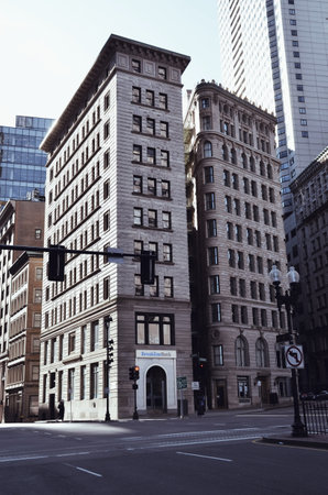 buildings in downtown Boston in the United States on February 12, 2020