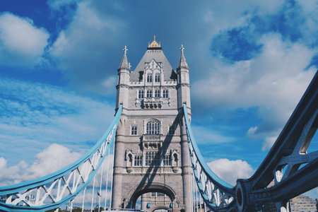 Tower Bridge in London, in England on October 25, 2017