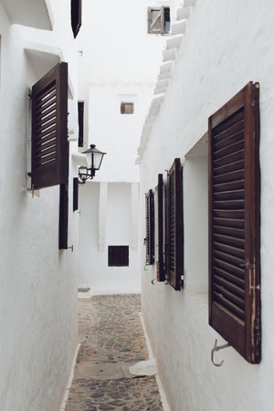 town of Binibeca on the island of Menorca in Spain, on August 8, 2021