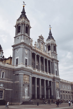 Almudena Cathedral in Madrid in Spain on September 21, 2021のeditorial素材