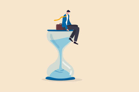Wasting time waiting and never start new business, time fly or ineffective thinking or laziness...