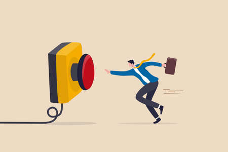 Push button call for emergency help, control or launch rocket, start new business or launch start up...