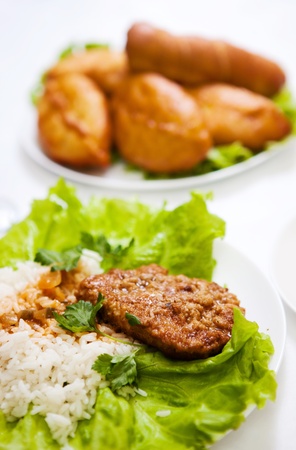 image of tasty steak on the plateの写真素材