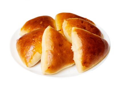 image of tasty pie on the plateの写真素材