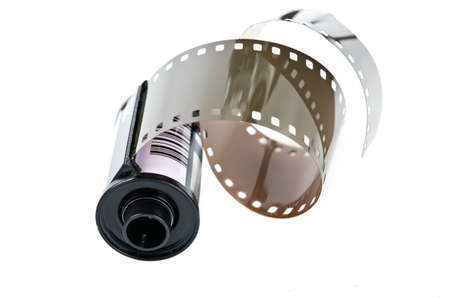 Film roll isolated on white background