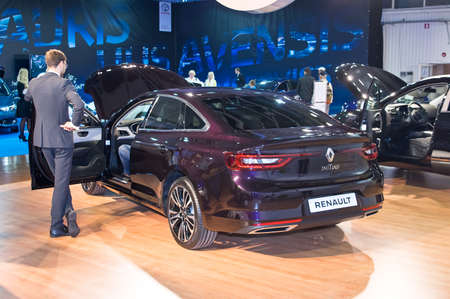 Tartu - September 26: Renault Talisman at the Tartu Motoshow on September 26, 2015 in Tartu, Estoniaのeditorial素材