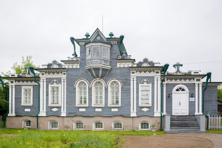 Russia, Irkutsk-July 30, 2021. House of the Decembrist Trubetskoy, Editorial.のeditorial素材