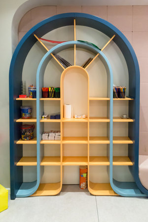 The interior children's entertainment center where parents can send their children for a while.の写真素材