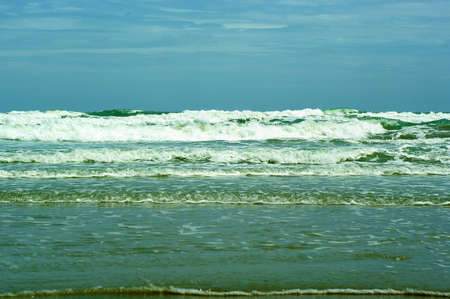 SEA Wave and Skyの写真素材