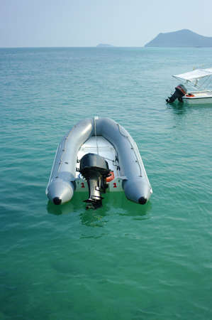 Ship on the seaの写真素材