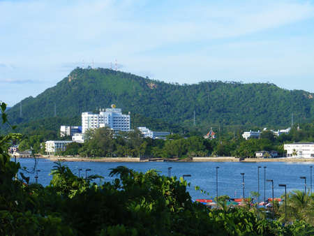 Mountain and cityの写真素材