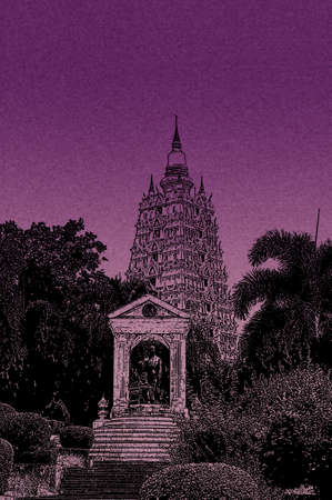 Art from temple in thailandの写真素材