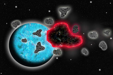 Beautiful cosmos in the imagination