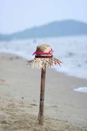 Hat and seaの写真素材