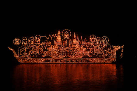 Boats decorated with flamesのeditorial素材