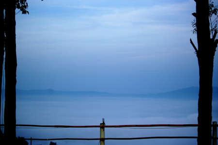 Beautiful mist on the mountain
