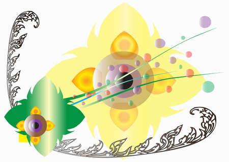 Pattern Thailand backgroundのイラスト素材