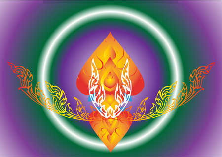 Pattern Thailand backgroundのイラスト素材